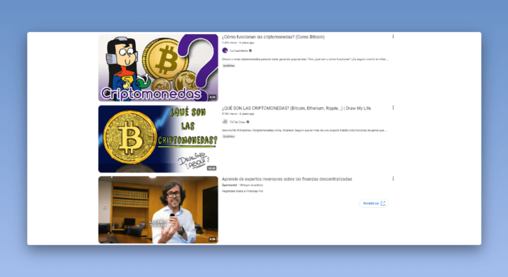 videos de los youtube sobre criptomoneda